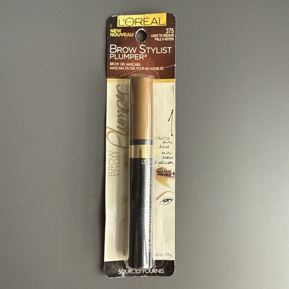 L'Oréal Other - L'Oréal Brow Stylist Plumper Brow Gel Mascara 375 Light To Medium Sealed